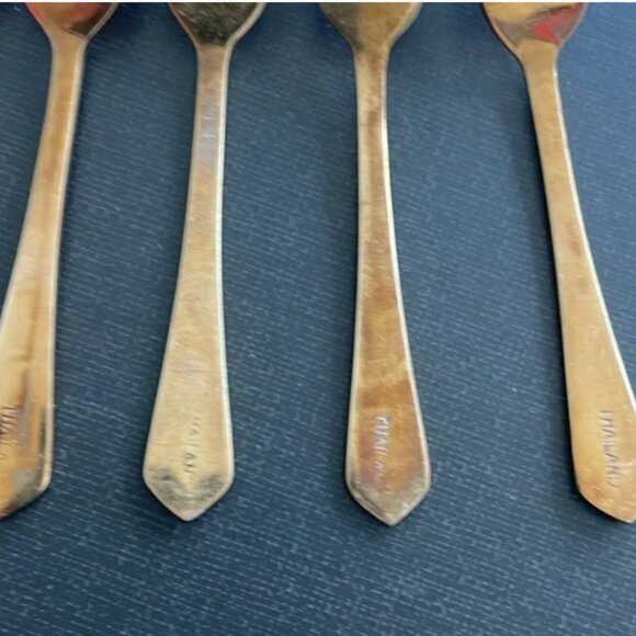 Brass Dessert Fork (6) - Picture 3 of 7